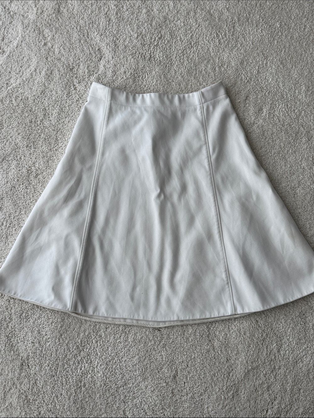 Calvin Klein Collection White A-Line Skirt